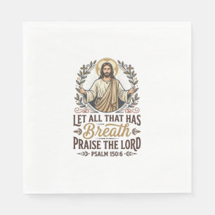 Jesus Indie Folk Akustik-Anbetungs-Grafik-T-Shirt Serviette