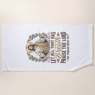 Jesus Indie Folk Akustik-Anbetungs-Grafik-T-Shirt Strandtuch