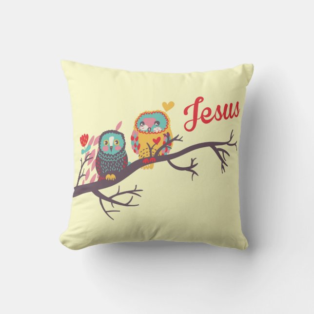 Jesus inspirierte Akzentkissen Kissen (Vorderseite)
