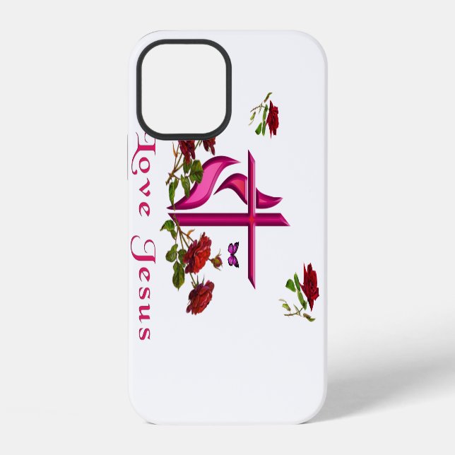 Jesus iPhone 12 Hülle (Rückseite)