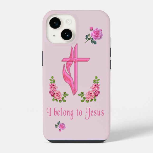 Jesus iPhone 14 Hülle (Rückseite)