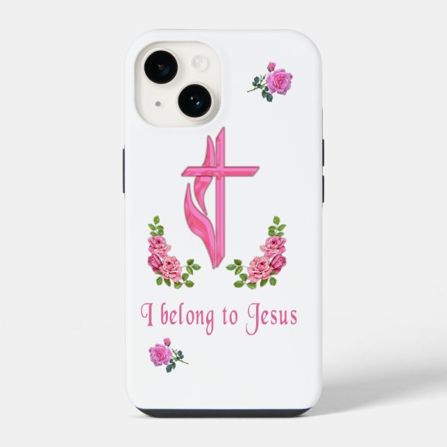 Jesus iPhone 14 Hülle (Rückseite)