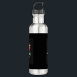Jesus is calling edelstahlflasche<br><div class="desc">Beautiful retro sky with mountain scene and cross on black water bottle. Quote, "Jesus is calling, He's patiently waiting." Nice gift idea for the Christian you know that loves Jesus and enjoys carrying a water bottle. Great for camp retreats or just around town to sip on and let others know...</div>