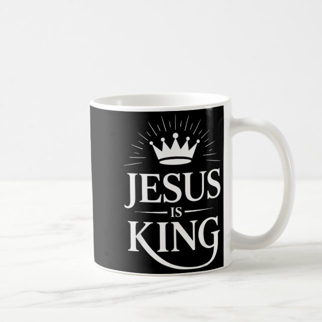 Jesus Is King Christian  Kaffeetasse (Rechts)