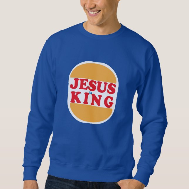 Jesus is King - Christian Sweatshirt (Vorderseite)