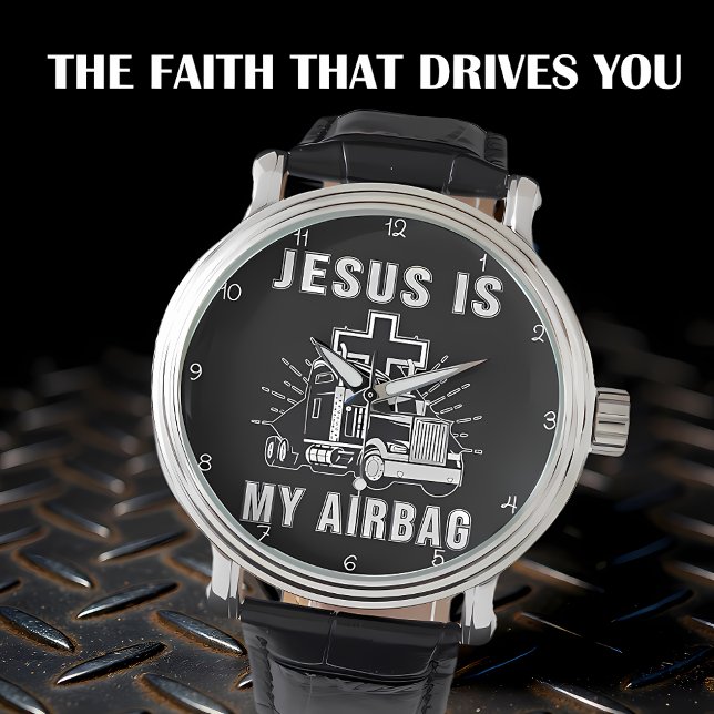 Jesus is My Airbag Armbanduhr (Von Creator hochgeladen)
