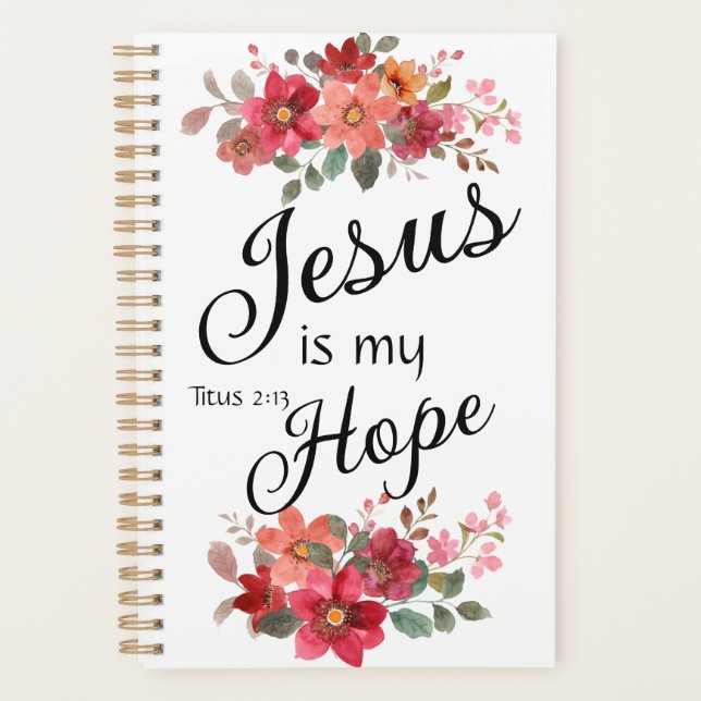 Jesus is My Hope Planner Planer (Vorderseite)