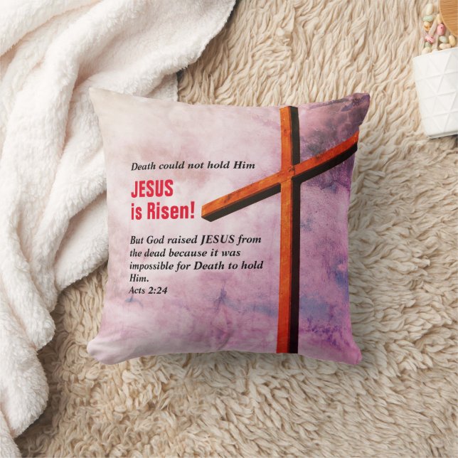 JESUS IS RISEN Christlich Ostern Kissen (Decke)