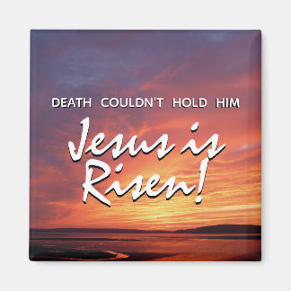 JESUS IS RISEN Christlich Ostersonnenuntergang Magnet