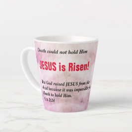 JESUS IS RISEN Christliches Osterkreuz Milchtasse