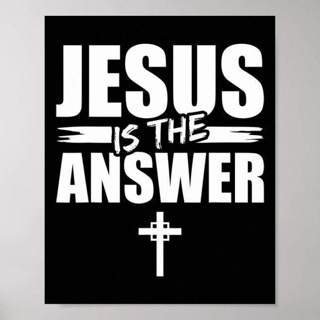 Jesus is The Answer Jesus T-ShirtAre you a Patriot Poster (Vorne)