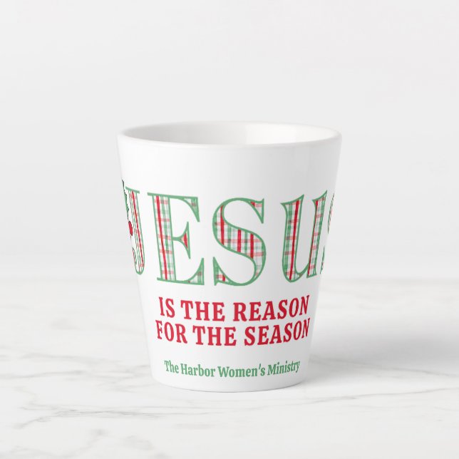 Jesus Is The Reason Latte Mug Milchtasse (Vorderseite)