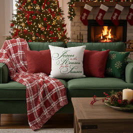 Jesus is the reason throw pillow kissen