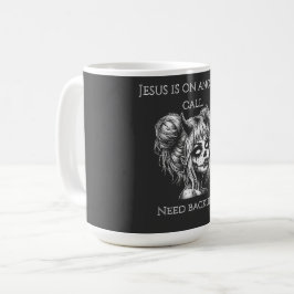 Jesus ist am anderen Telefon – Succubus-Backup Kaffeetasse