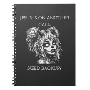Jesus ist auf einem anderen Telefon – Succubus-Bac Notizblock