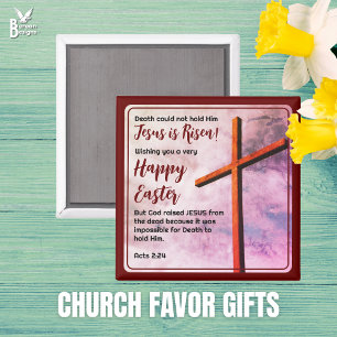 JESUS IST AUFERSTANDEN Christliches Oster-Geschenk Magnet