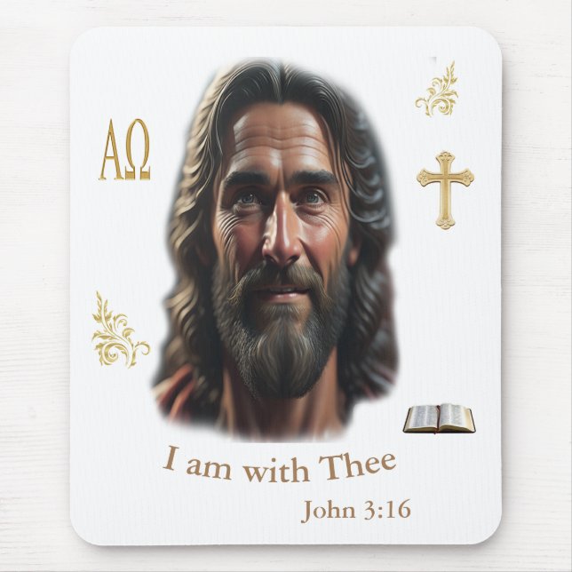 Jesus ist bei dir mousepad (Vorne)