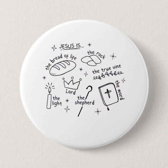 Jesus ist... button (Vorderseite)