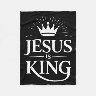 Jesus ist christlicher König  Fleecedecke