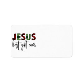 Jesus ist das beste Geschenk aller Zeiten, Christl Adressaufkleber
