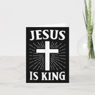 Jesus ist das Christliche Glaubenskreuz Karte