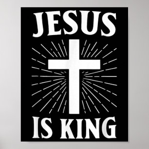 Jesus ist das Christliche Glaubenskreuz Poster