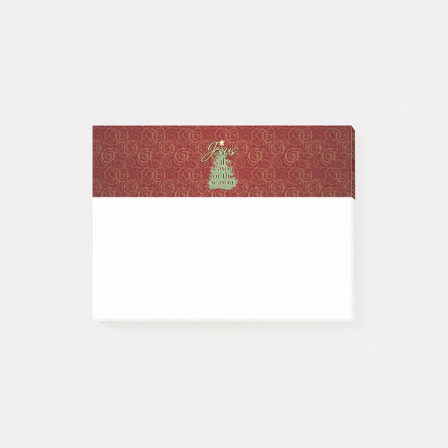 Jesus ist das Grund-christliche Weihnachten Post-it Klebezettel (Vorderseite)