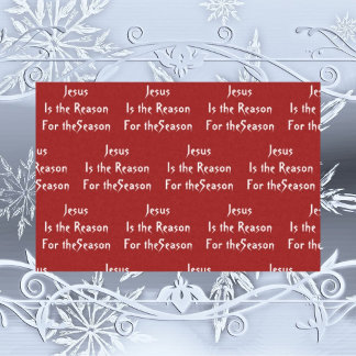Jesus ist das Grund Taschentuch Weihnachten Seidenpapier