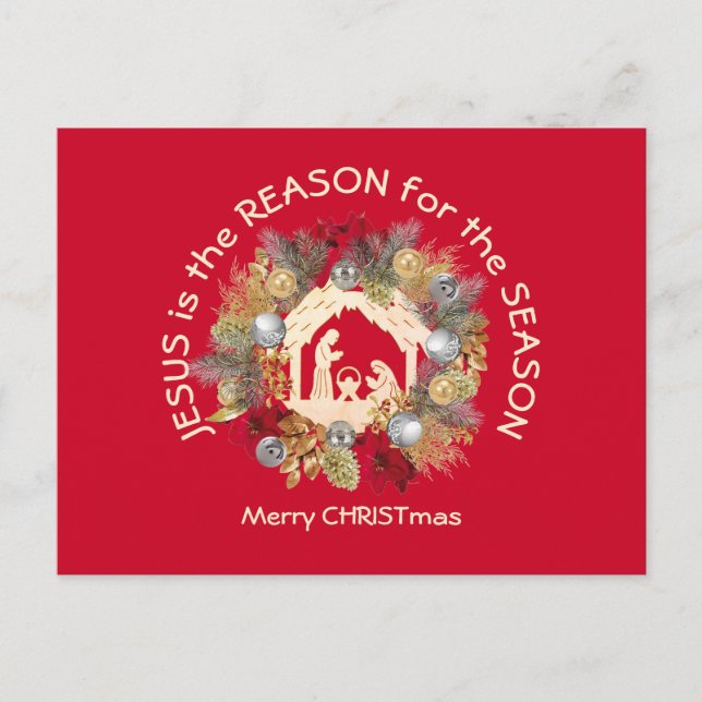 JESUS IST DAS GRÜNDE FÜR Weihnachten (Vorderseite)