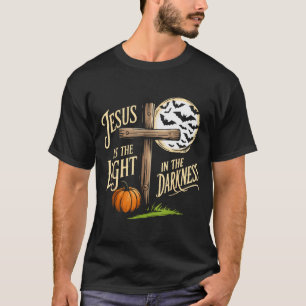 Jesus ist das Licht in der christlichen Halloween- T-Shirt