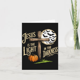 Jesus ist das Licht in der Dunkelheit Christliches Karte