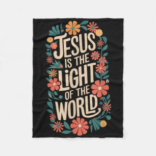 Jesus ist das Licht religiöser Christlich Fleecedecke