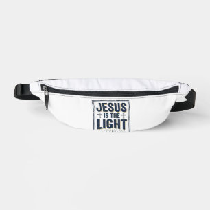 Jesus ist das Licht Vintage-Christen-Shirt Bauchtasche
