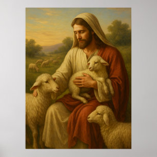 Jesus ist das Shephard #1™ LDS Wall Art Poster