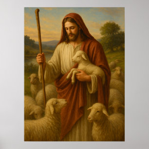 Jesus ist das Shephard #2™ LDS Wall Art Poster