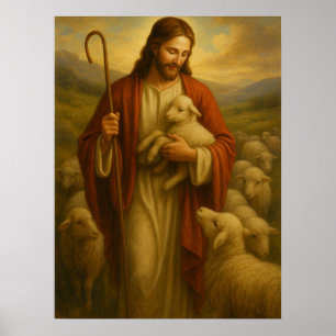 Jesus ist das Shephard #3™ LDS Wall Art Poster