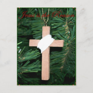 Jesus ist das Vernunftkreuz Postkarte