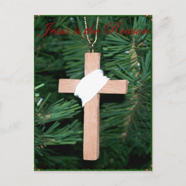 Jesus ist das Vernunftkreuz Postkarte (Vorderseite)