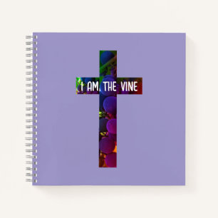 Jesus ist das Weinkreuz und die Traubenbibel Verse Notizbuch