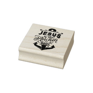 Jesus ist der Anker meines Souls Gummistempel