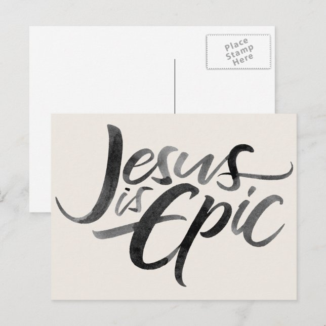 Jesus ist der Christliche Christus in epischen rel Postkarte (Vorne/Hinten)