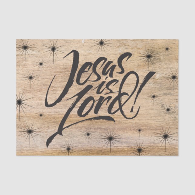 Jesus ist der Christliche Weihnachtswald Christi B Seidenpapier (Vorderseite)