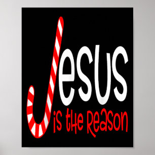 Jesus ist der Grund Christlich Religiöses Weihnach Poster