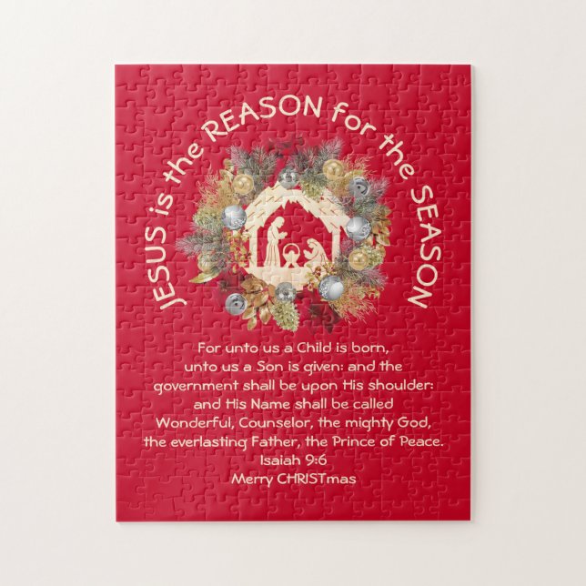 JESUS IST DER GRUND Christlicher Weihnachten (Vertikal)