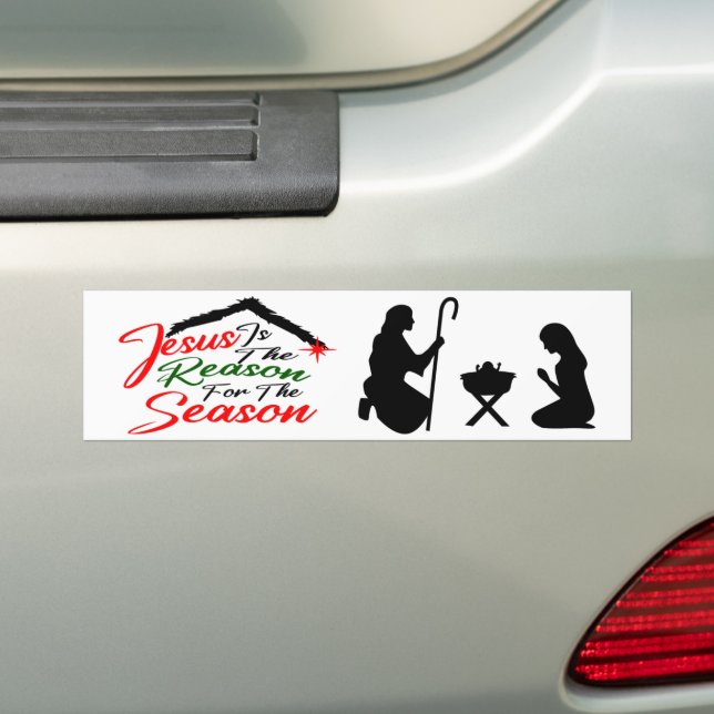 Jesus ist der Grund der Jahreszeit Autoaufkleber (Auf Auto)