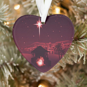 Jesus ist der Grund für das Krippenornament Ornament