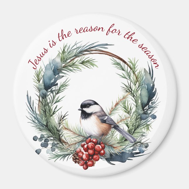 JESUS IST DER GRUND FÜR DAS Weihnachtsangebot DER  Magnet (Vorne)
