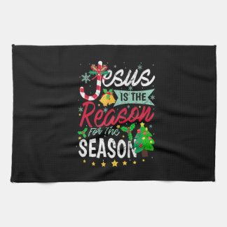 Jesus ist der Grund für das Weihnachtsfest der Jah Geschirrtuch