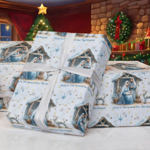 Jesus ist der Grund für das Weihnachtsfest Geschenkpapier