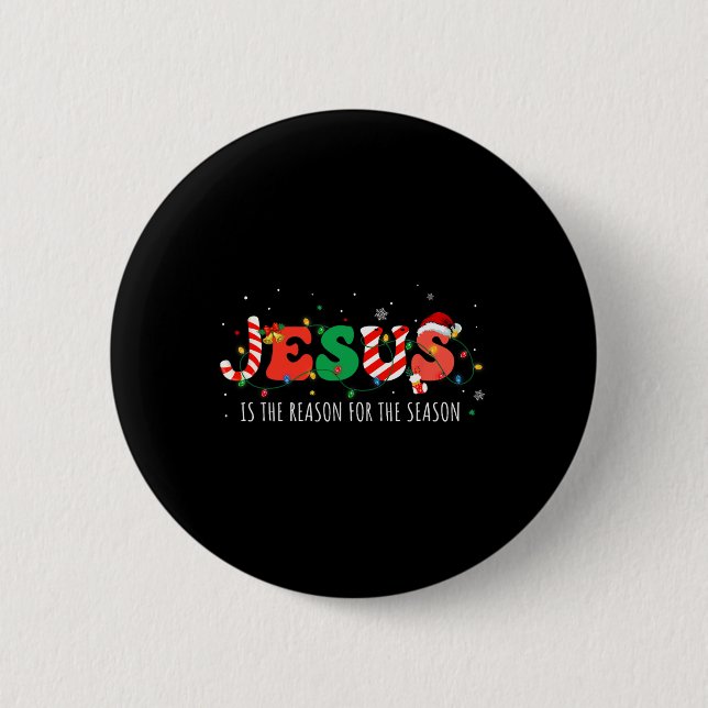 Jesus ist der Grund für den Christlichen Glauben d Button (Vorderseite)